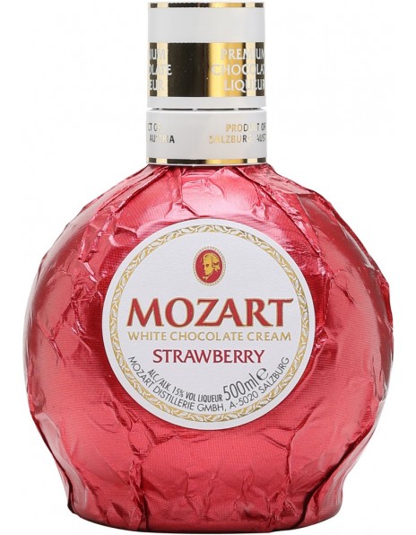 Ликер "Mozart" White Chocolate Cream Strawberry, 0.5 л