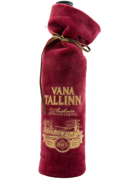 Ликер "Vana Tallinn" 40%, in a velvet bag, 0.5 л