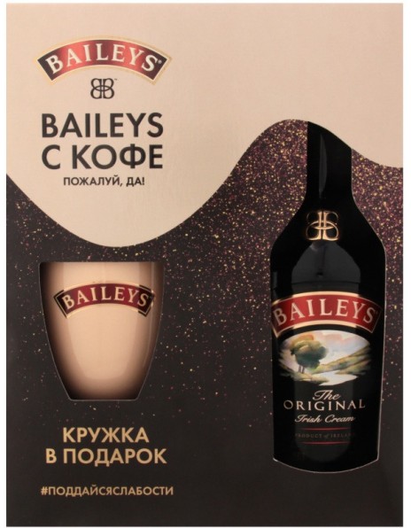 Ликер "Baileys" Original, gift box with cup, 0.7 л